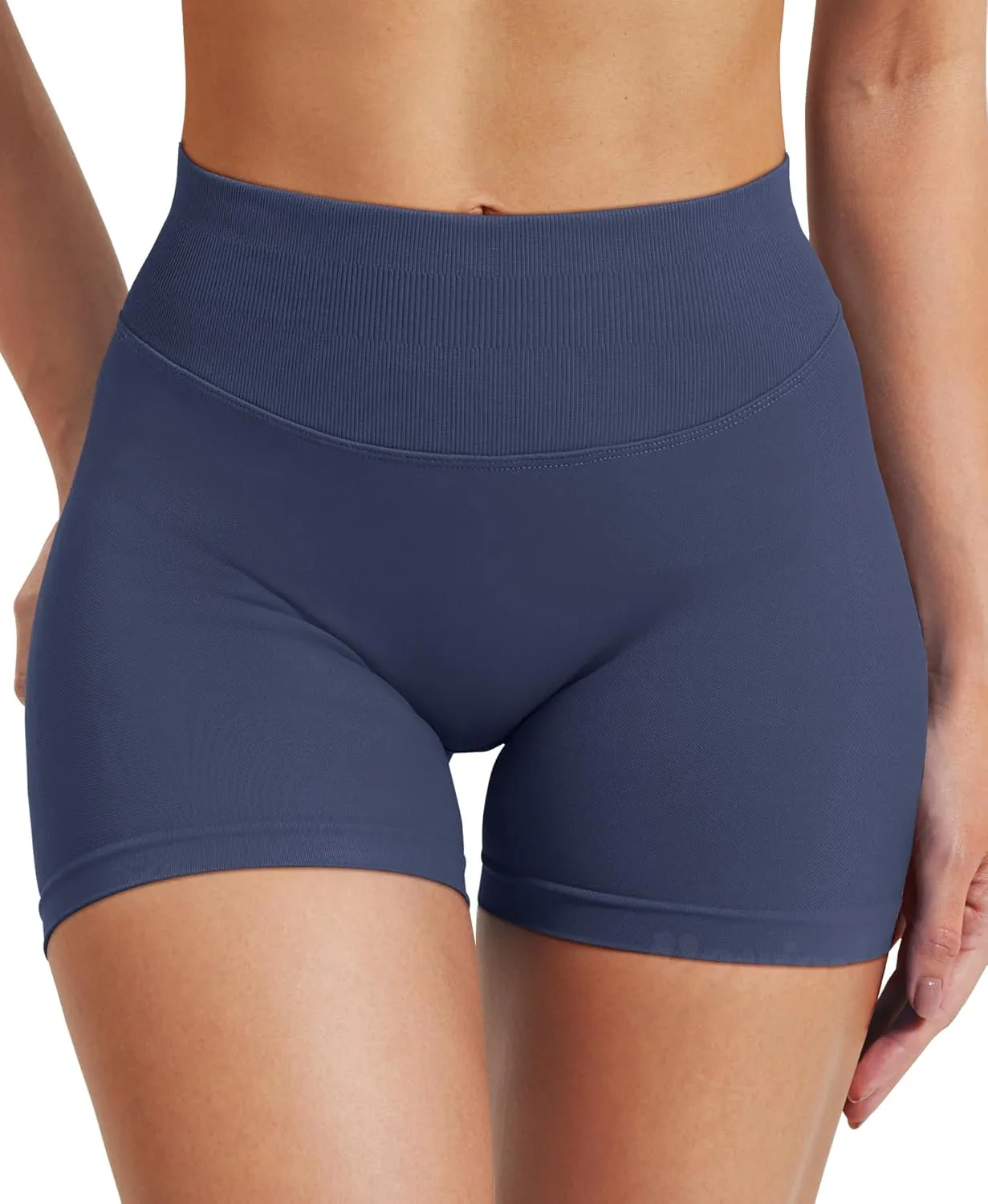 VOYJOY Women Workout Impact Shorts 3.6"/ 4.5"/ 6" Scrunch Butt Lifting Gym Seamless Booty Biker Shorts