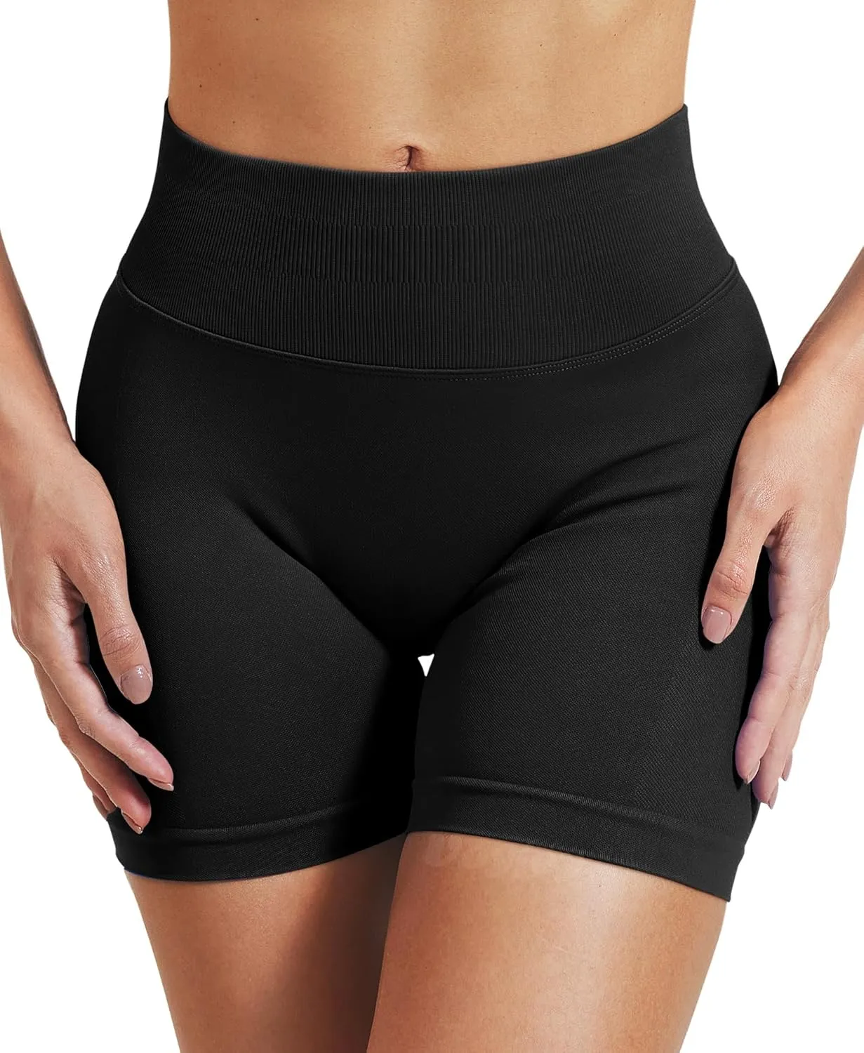 VOYJOY Women Workout Impact Shorts 3.6"/ 4.5"/ 6" Scrunch Butt Lifting Gym Seamless Booty Biker Shorts