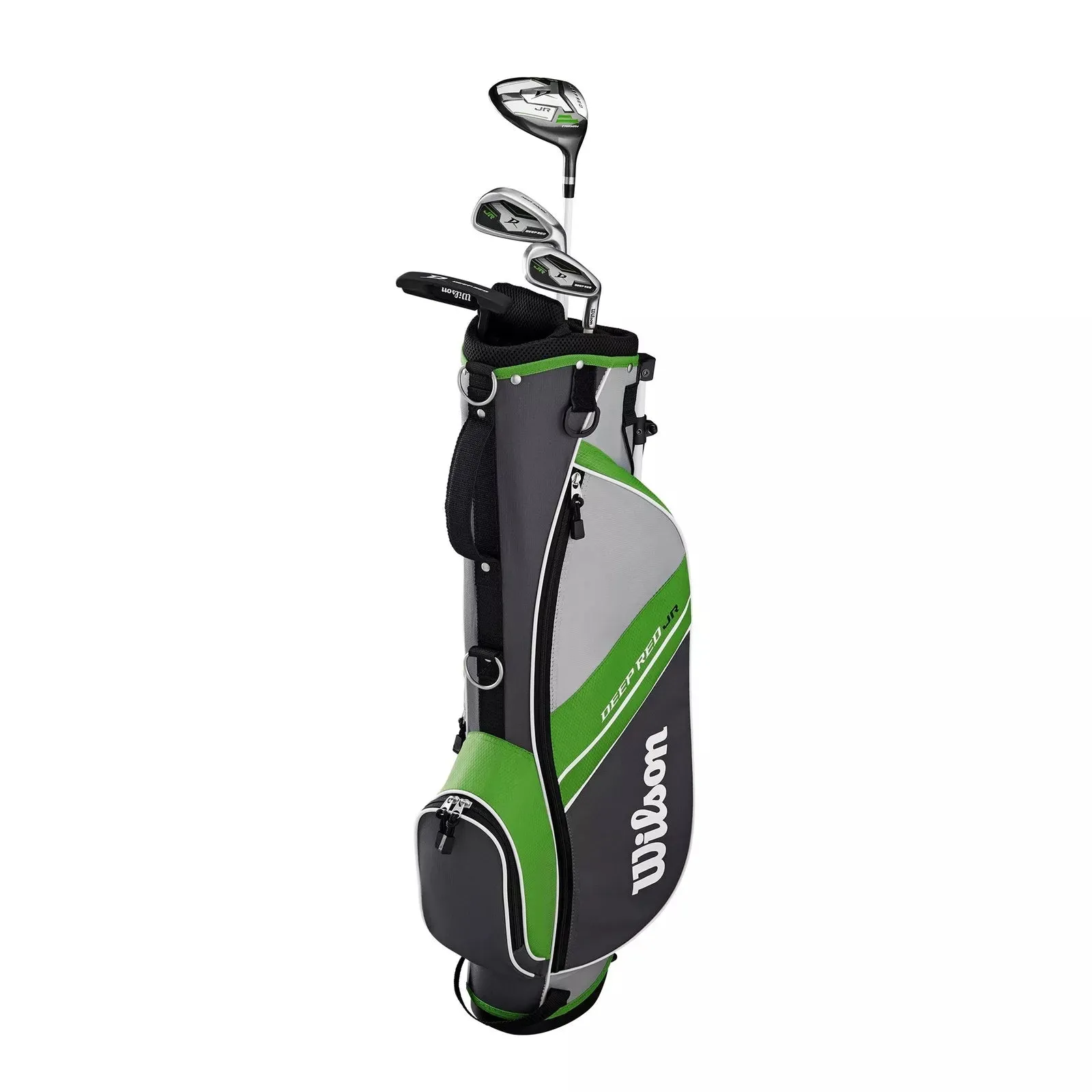Wilson Deep Red Junior Package Set RH Green (5-8)