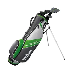 Wilson Deep Red Junior Package Set RH Green (5-8)