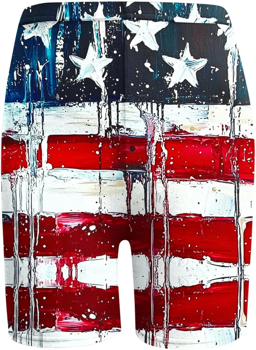 Women's 4th of July Shorts RedWhite & Blue American Flag Apparel for Independence Day Casual & Trendy