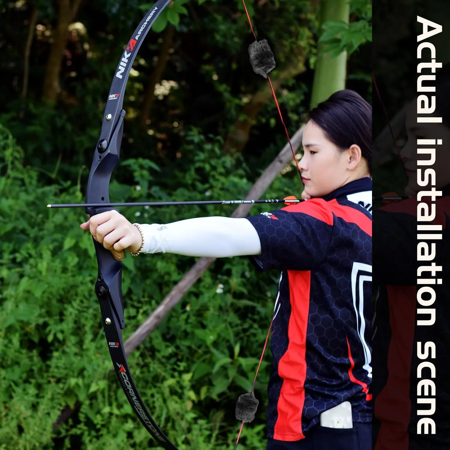 YLS Archery Silencer Bowstring Silencers Bow Dampener Recurve Bow Beaver Balls/Otter Hide Bowstring Silencer