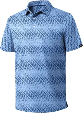 ZITY Golf Shirts for Men Short Sleeve Print Polo Shirt Moisture Wicking Regular Fit Casual Beach Polo
